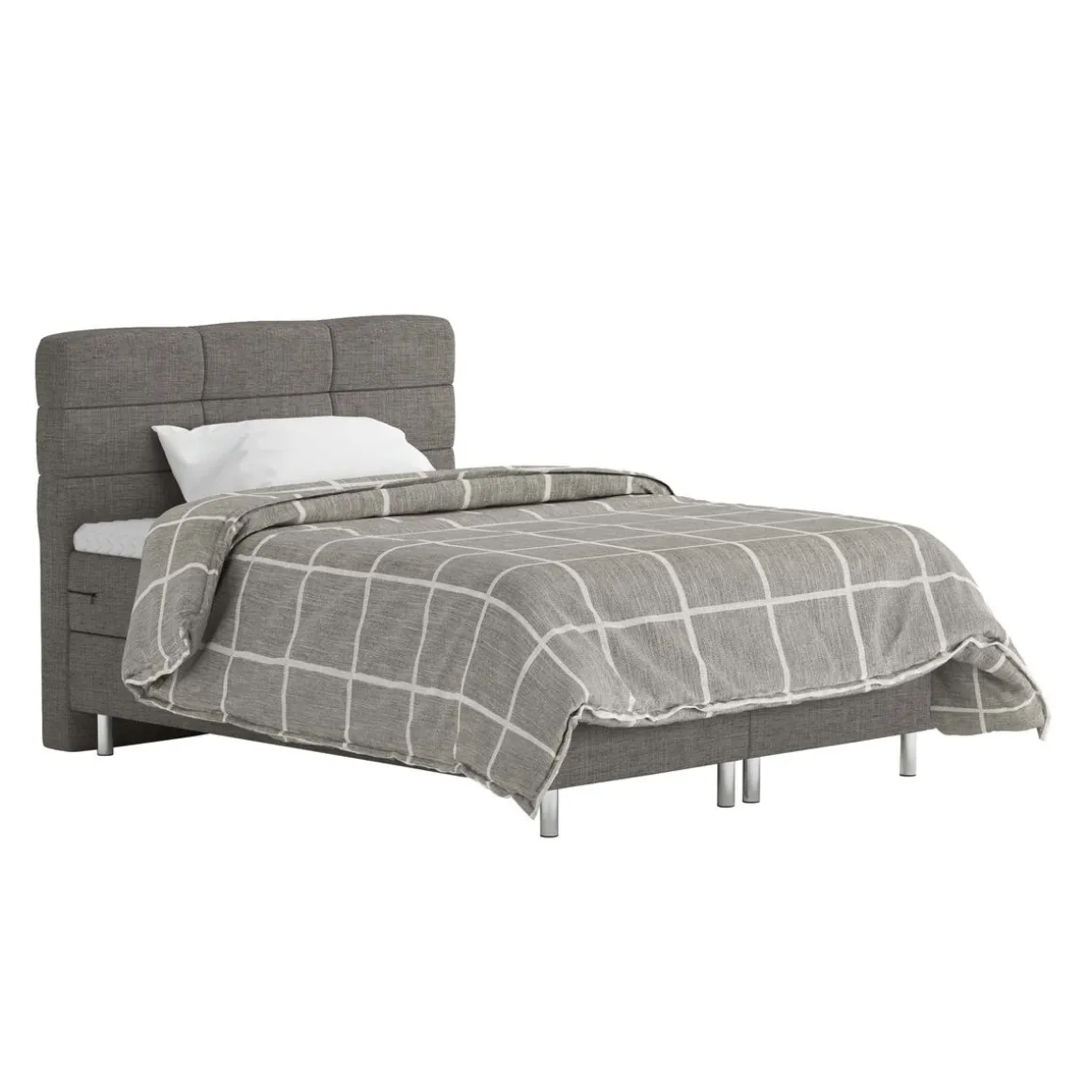 Boxspringbett MIDNIGHT 140 x 200 cm grau