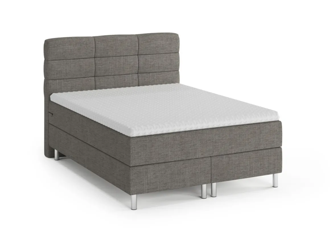 Boxspringbett MIDNIGHT 140 x 200 cm grau