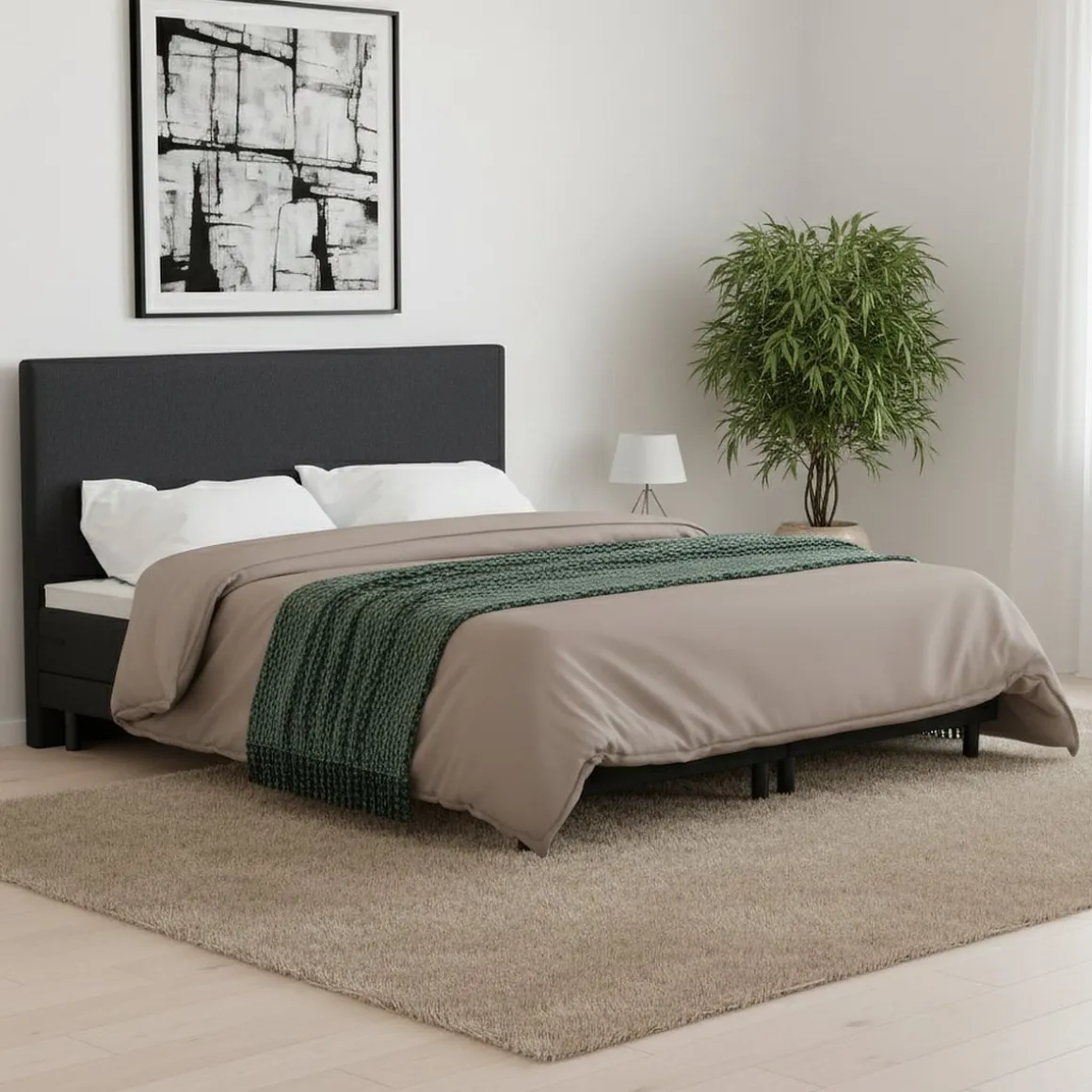 Boxspringbett RELAX 180 x 200 cm anthrazit