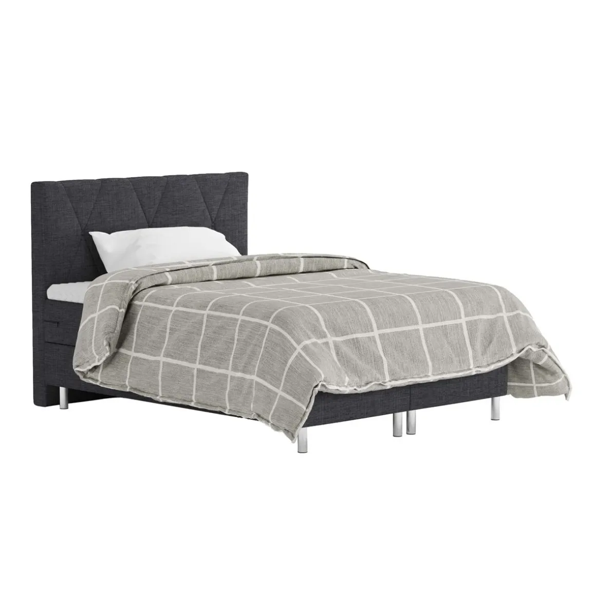 Boxspringbett TWILIGHT 140 x 200 cm anthrazit