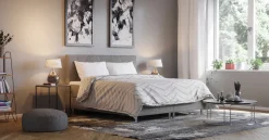 Boxspringbett TWILIGHT 140 x 200 cm anthrazit