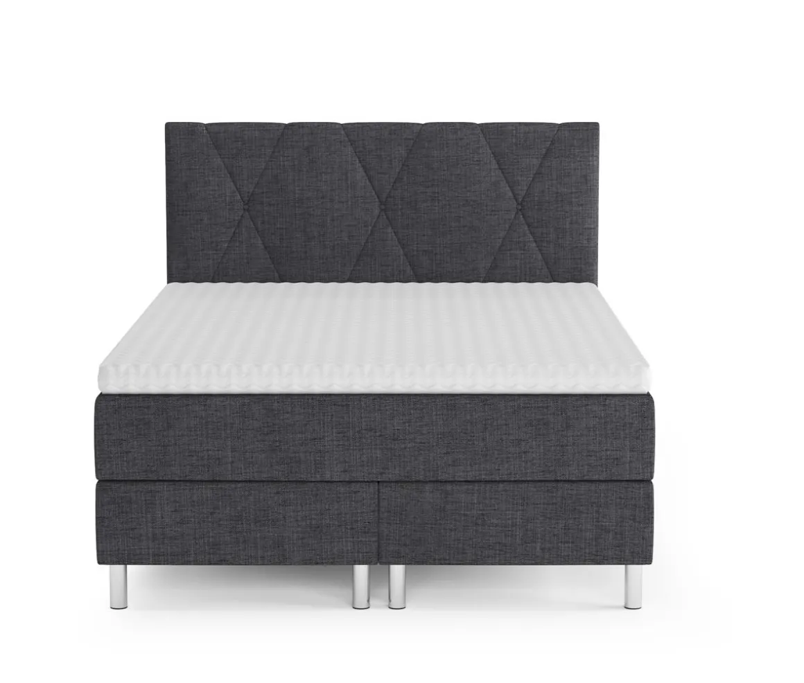 Boxspringbett TWILIGHT 140 x 200 cm anthrazit