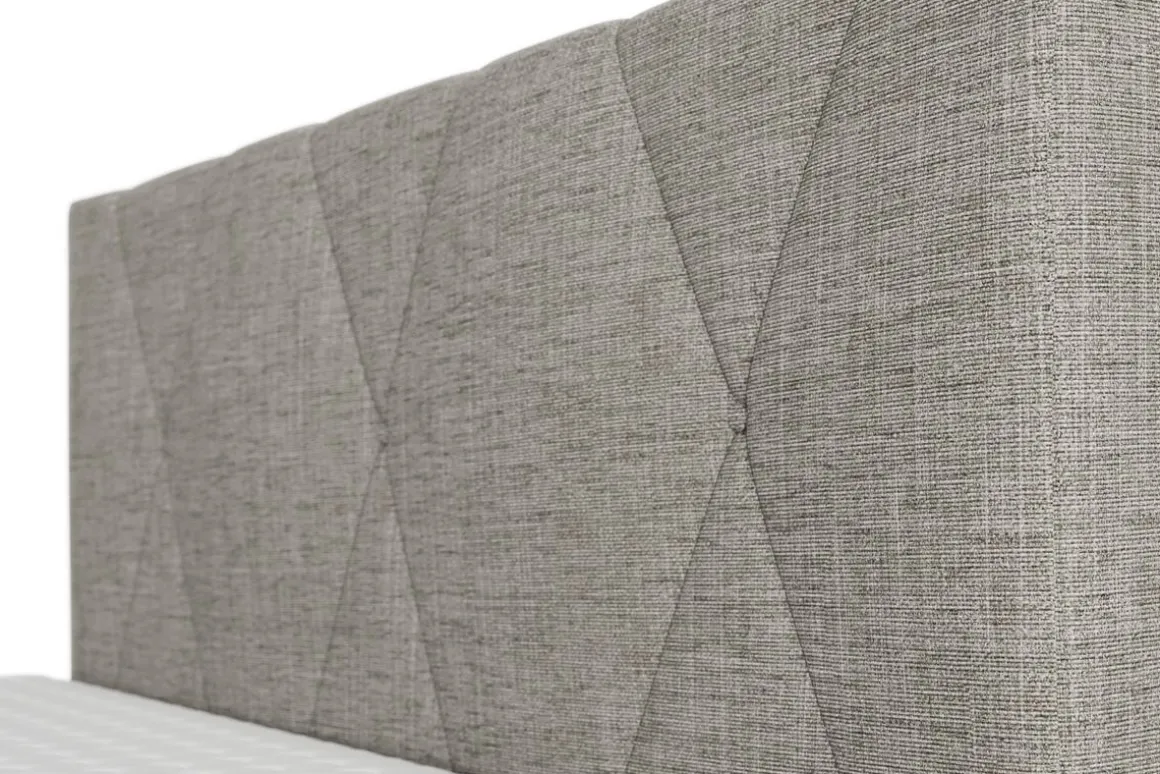 Boxspringbett TWILIGHT 140 x 200 cm grau