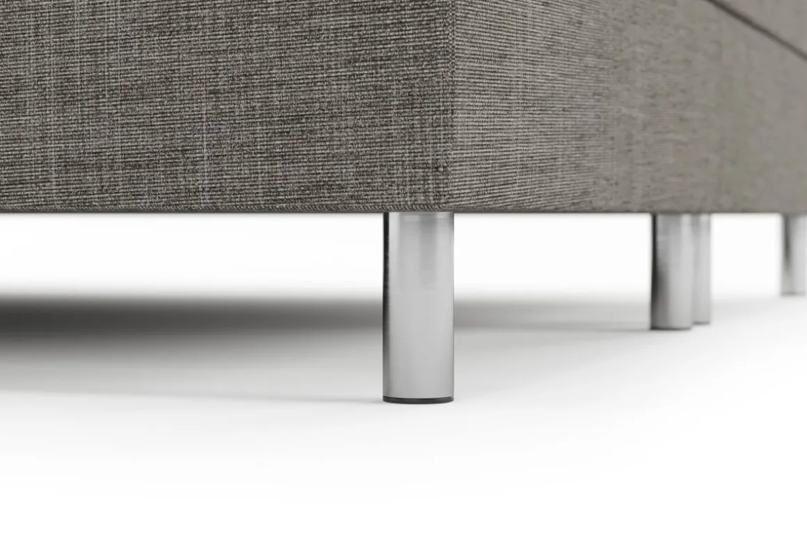 Boxspringbett TWILIGHT 180 x 200 cm grau