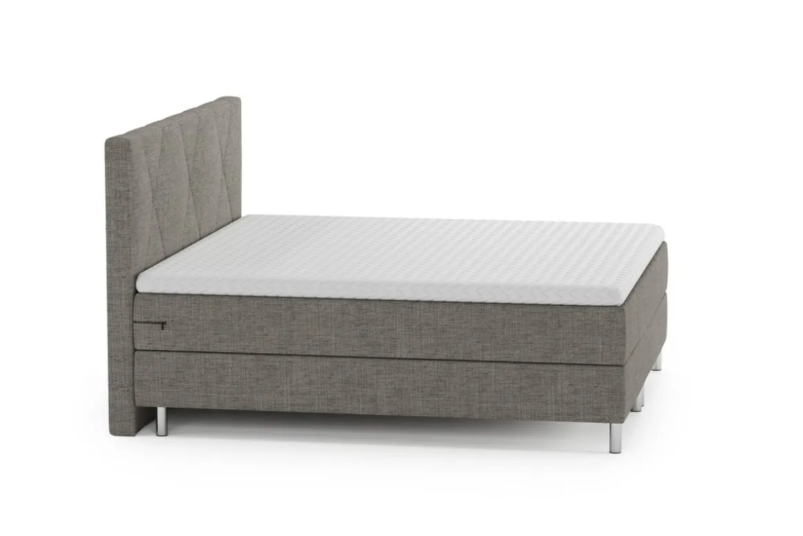 Boxspringbett TWILIGHT 180 x 200 cm grau