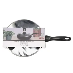 Bratpfanne Aluminium mit Glasdeckel 24 cm