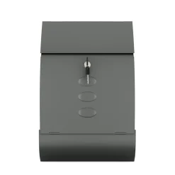 Briefkasten mit Zeitungsfach 40 x 30 cm schwarz