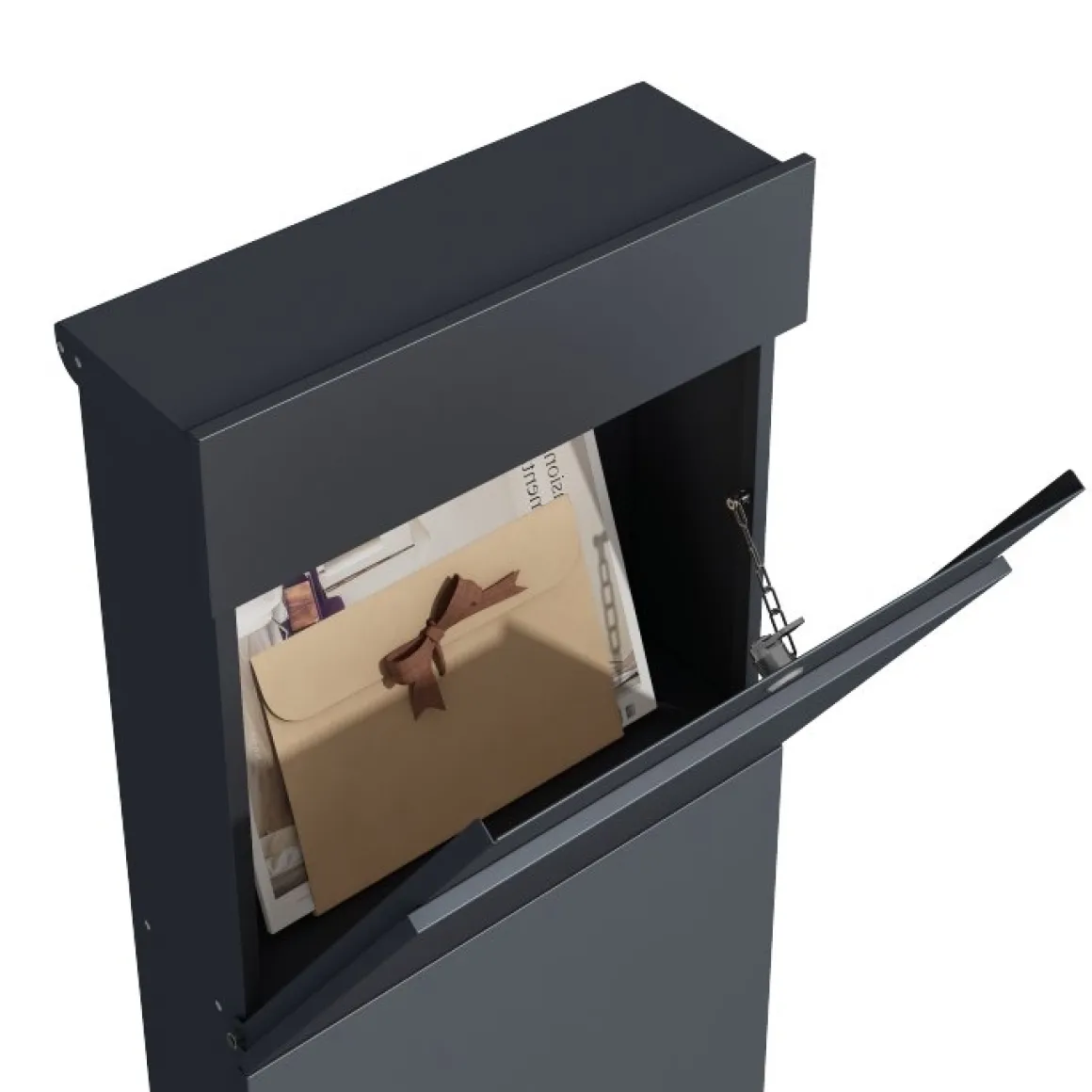 Briefkasten 39.5 x 115 cm anthrazit