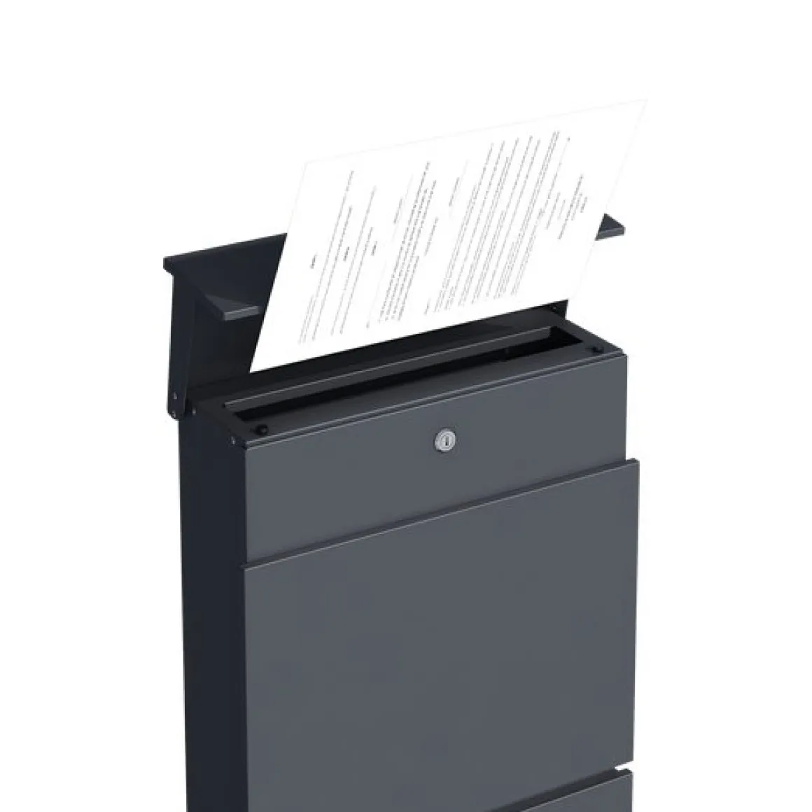 Briefkasten 39.5 x 115 cm anthrazit