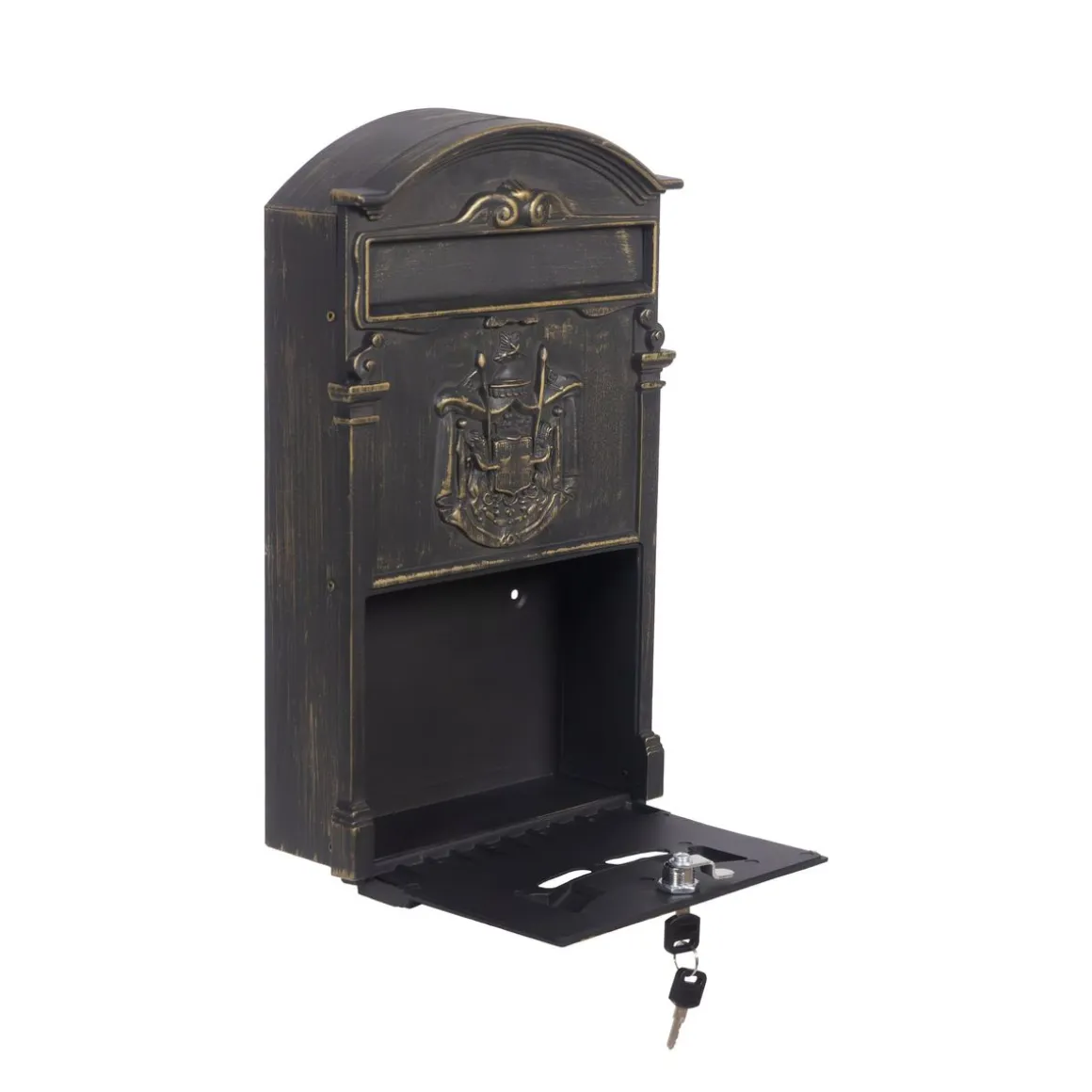 Briefkasten 42 x 26 cm bronze