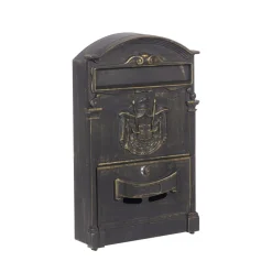 Briefkasten 42 x 26 cm bronze