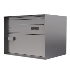 Briefkasten 41 x 31 cm grau