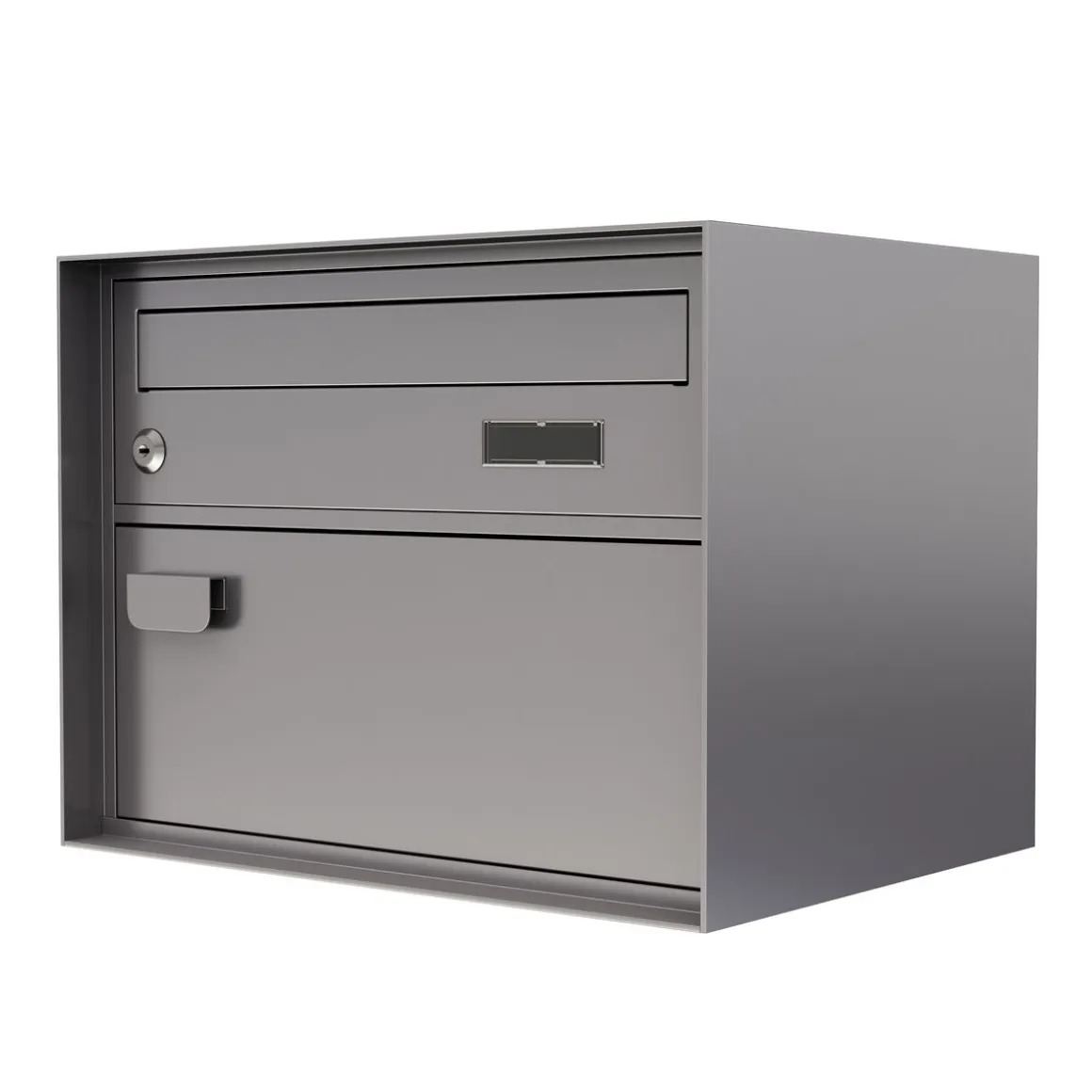 Briefkasten 41 x 31 cm grau