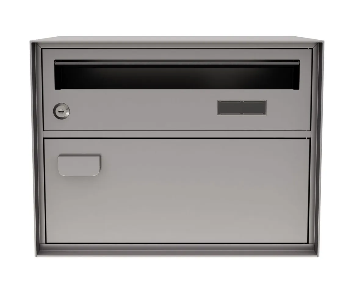 Briefkasten 41 x 31 cm grau