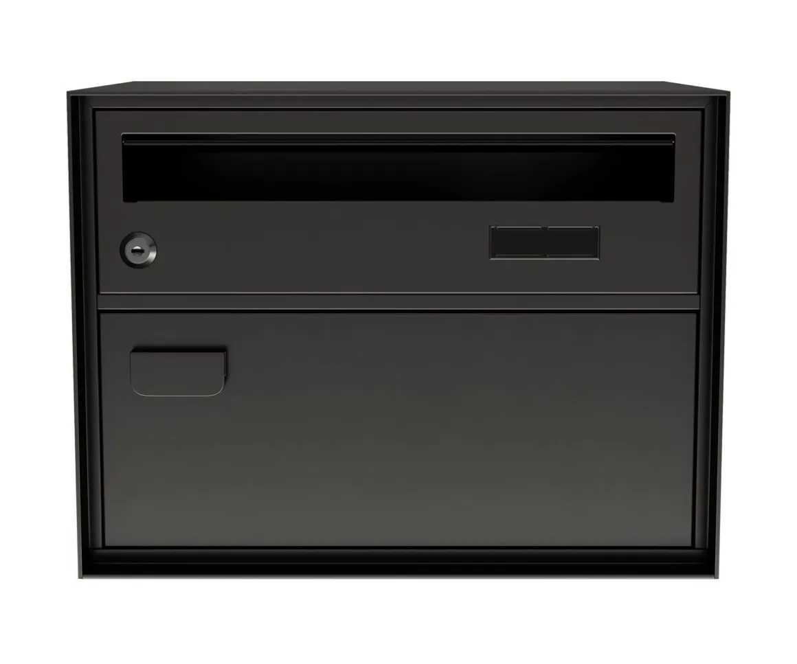 Briefkasten 41 x 31 cm schwarz