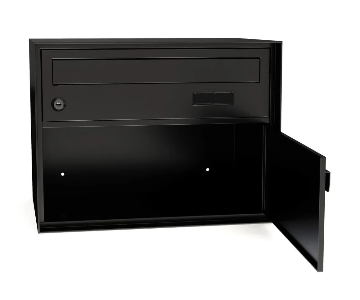Briefkasten 41 x 31 cm schwarz