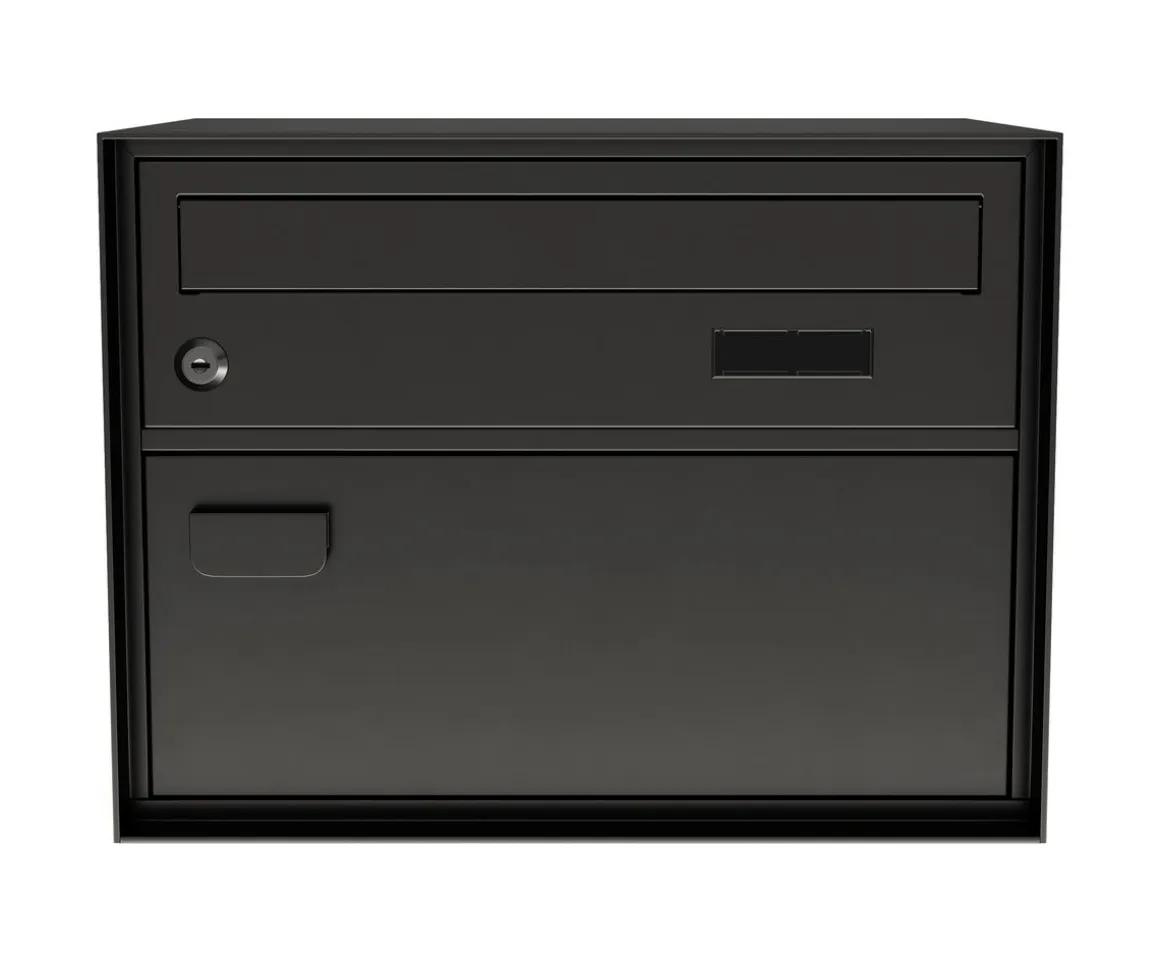 Briefkasten 41 x 31 cm schwarz