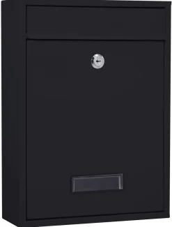 Briefkasten 26 x 35 cm schwarz