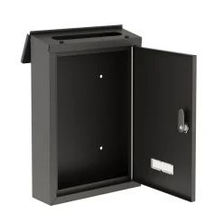 Briefkasten 30 x 22 cm schwarz