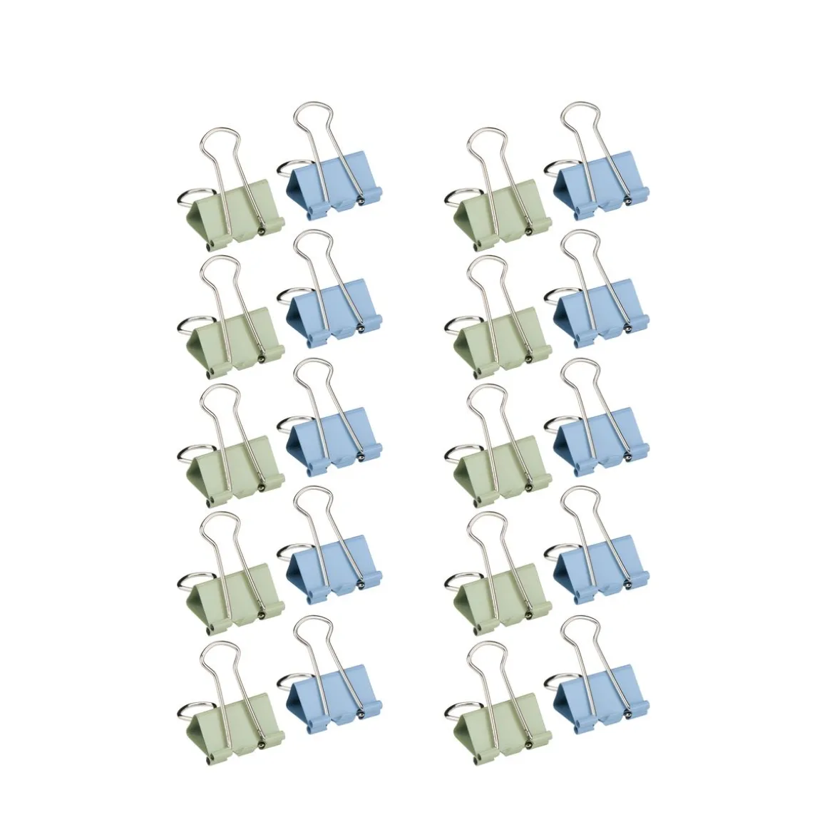 Büroklammer Set Metall 1.9 cm 20-teilig bunt