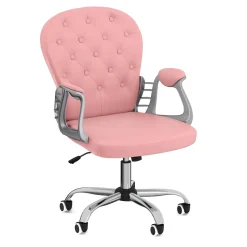 Bürostuhl Leder ARLO rosa