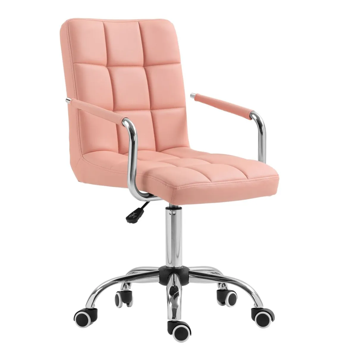 Bürostuhl Leder BENJAMIN rosa