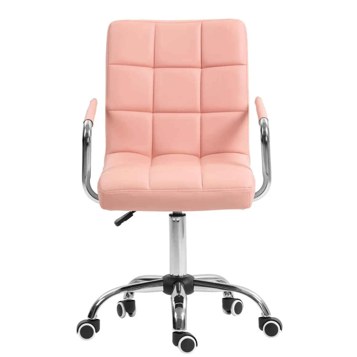 Bürostuhl Leder BENJAMIN rosa