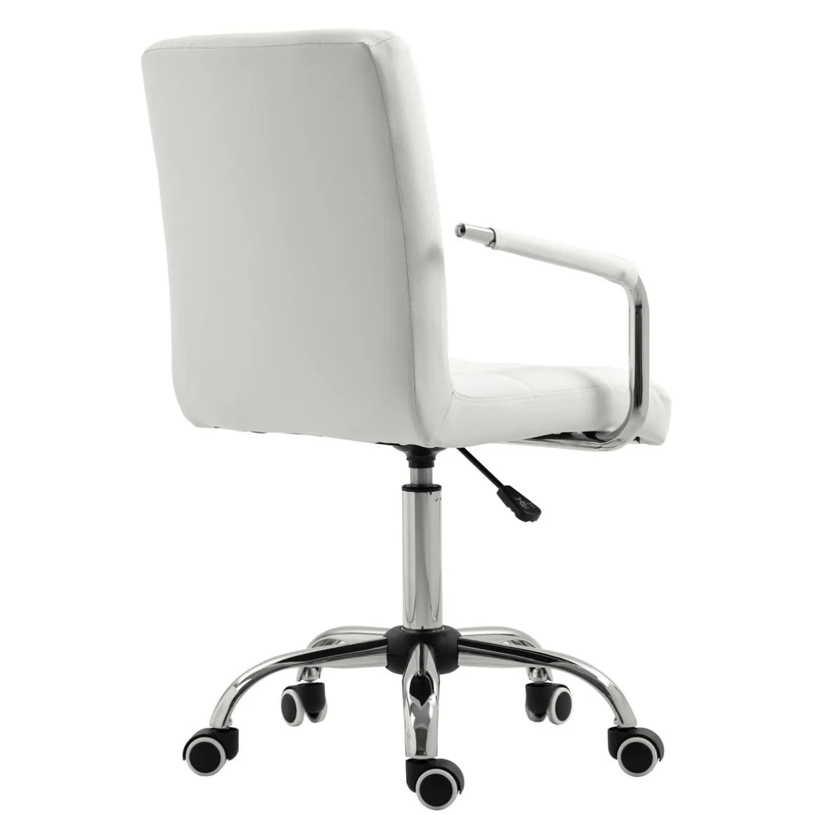 Bürostuhl Leder BENJAMIN weiss