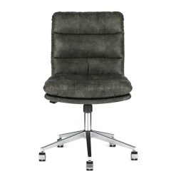 Bürostuhl Leder BILES anthrazit