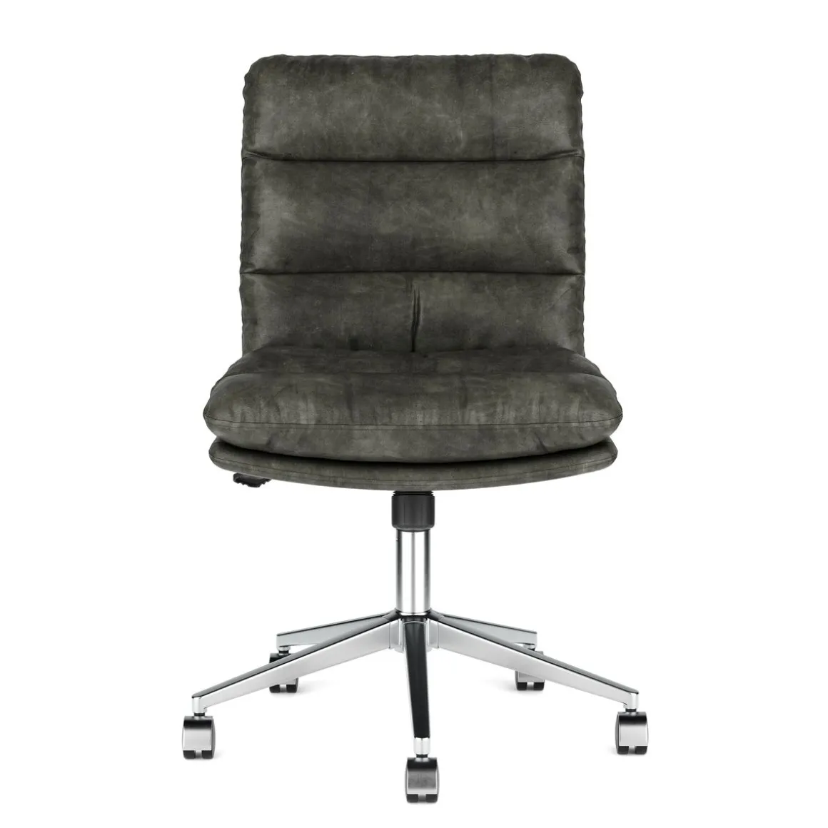 Bürostuhl Leder BILES anthrazit