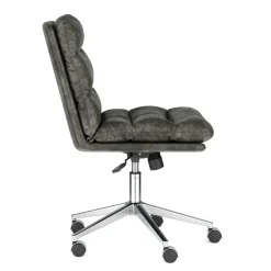 Bürostuhl Leder BILES anthrazit