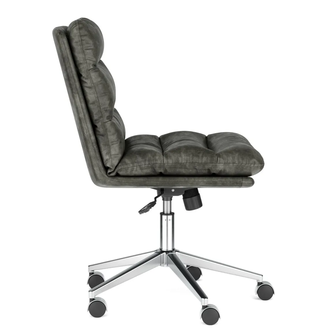 Bürostuhl Leder BILES anthrazit