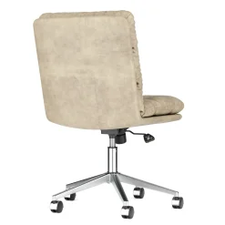 Bürostuhl Leder BILES beige