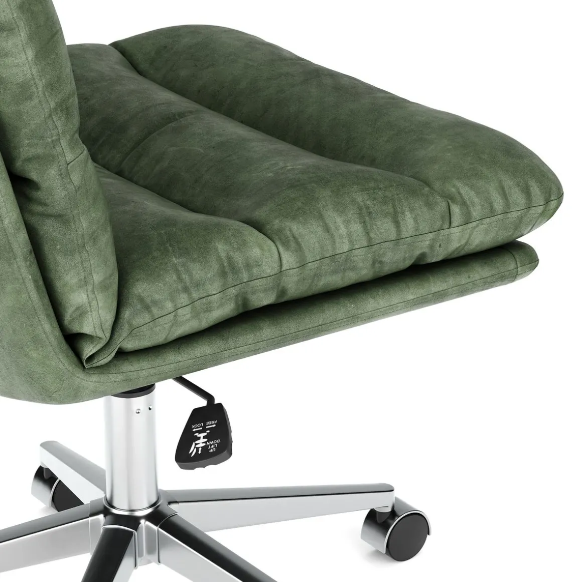 Bürostuhl Leder BILES grün