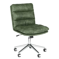 Bürostuhl Leder BILES grün