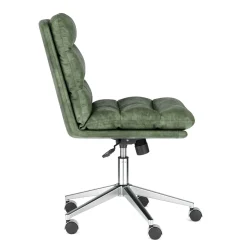 Bürostuhl Leder BILES grün