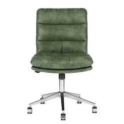 Bürostuhl Leder BILES grün