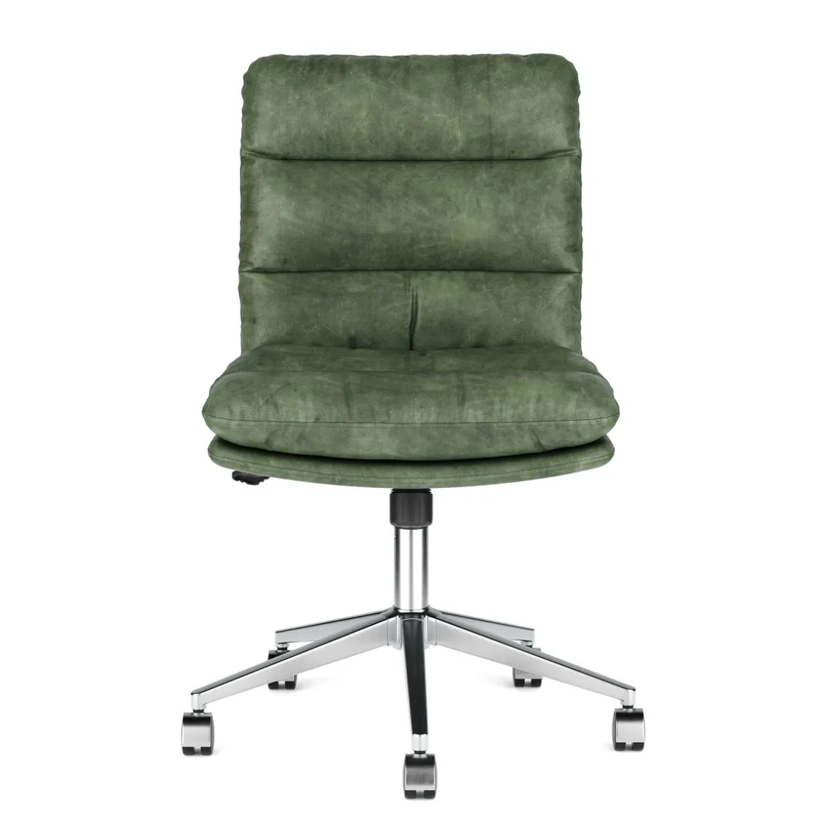 Bürostuhl Leder BILES grün