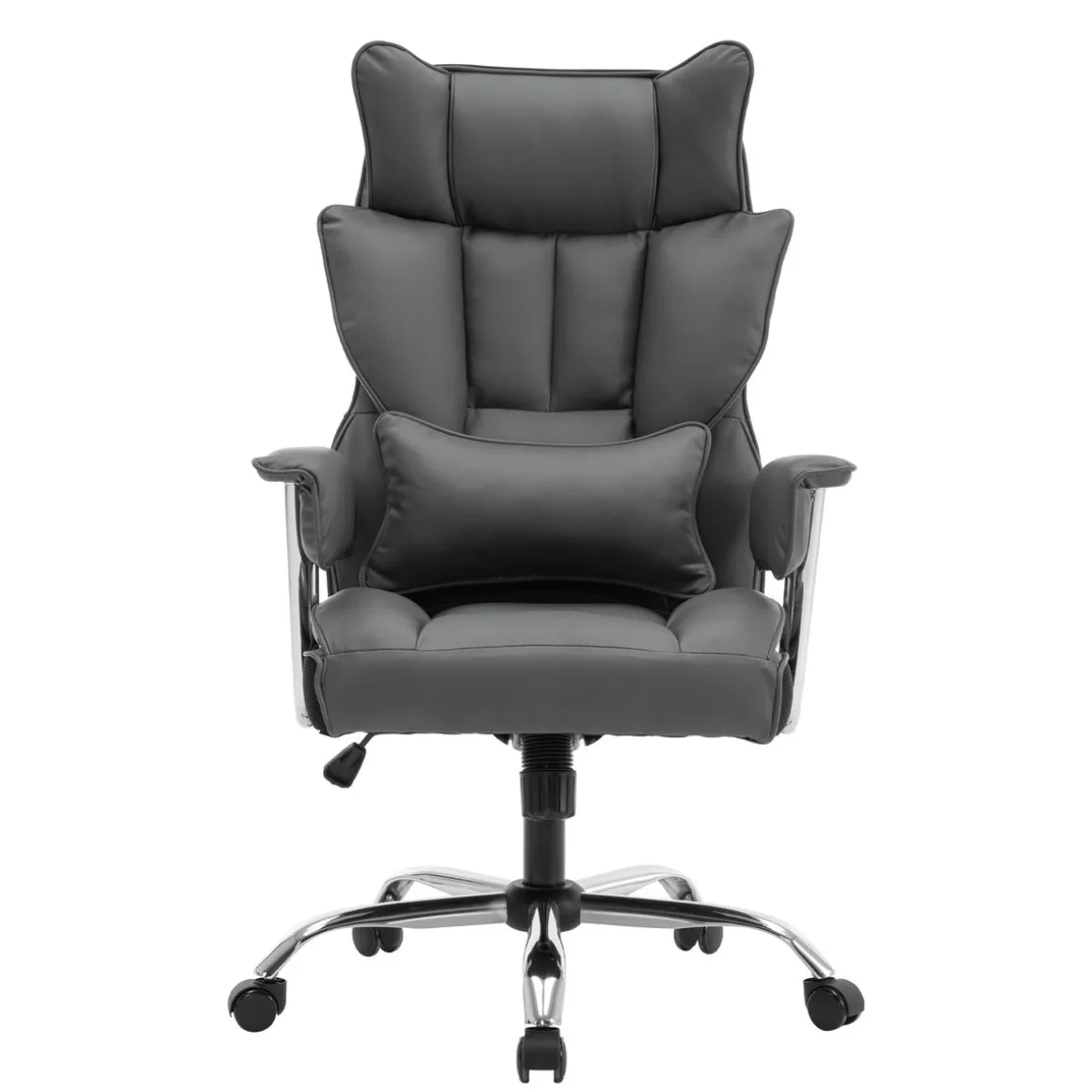 Bürostuhl Leder CHICAGO grau