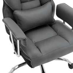Bürostuhl Leder CHICAGO grau