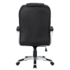 Bürostuhl Leder DORIN schwarz
