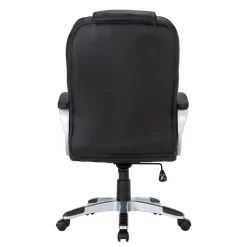 Bürostuhl Leder DORIN schwarz