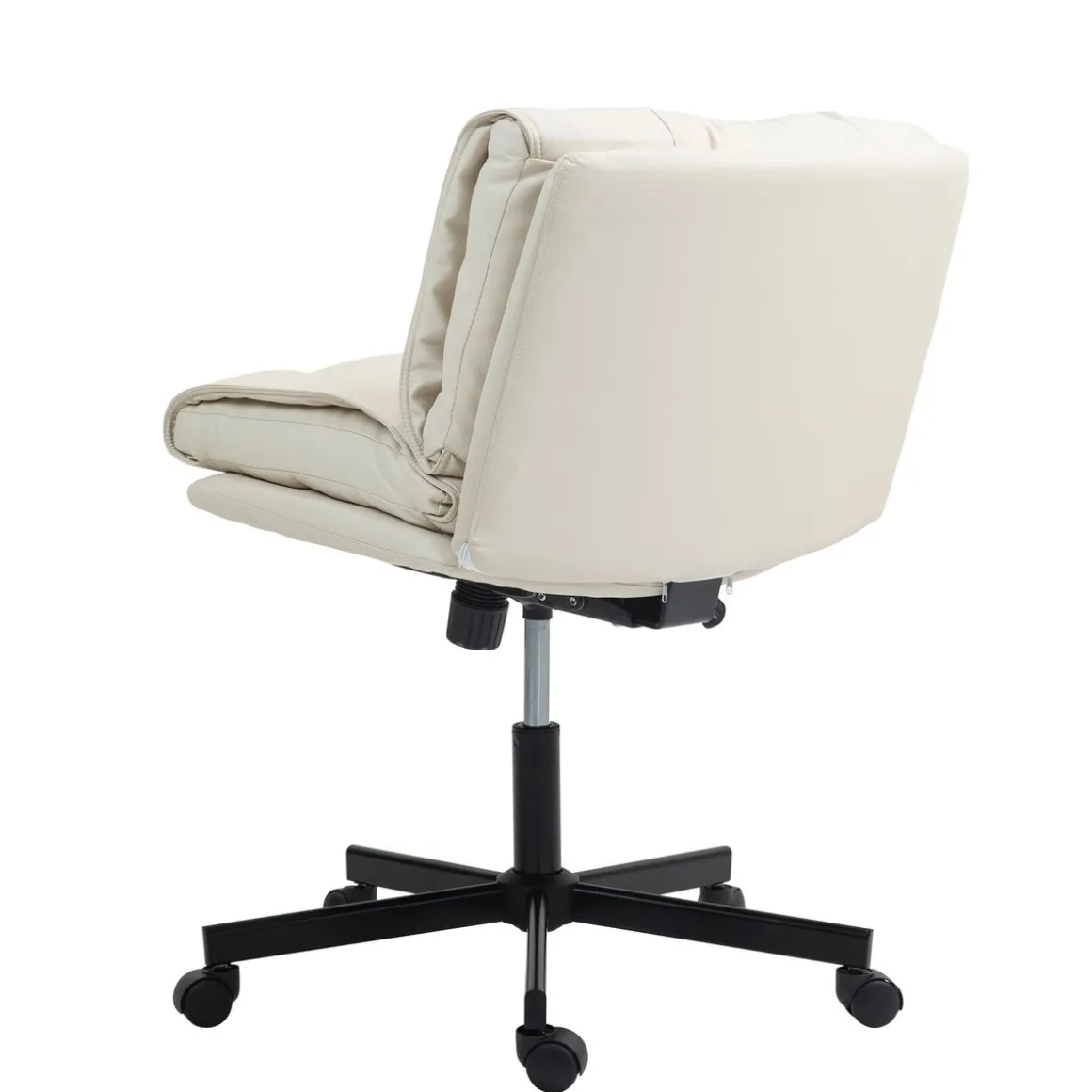Bürostuhl Leder DUPLANTIS beige