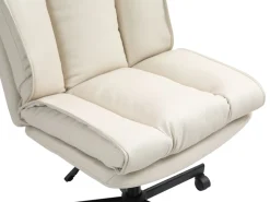 Bürostuhl Leder DUPLANTIS beige