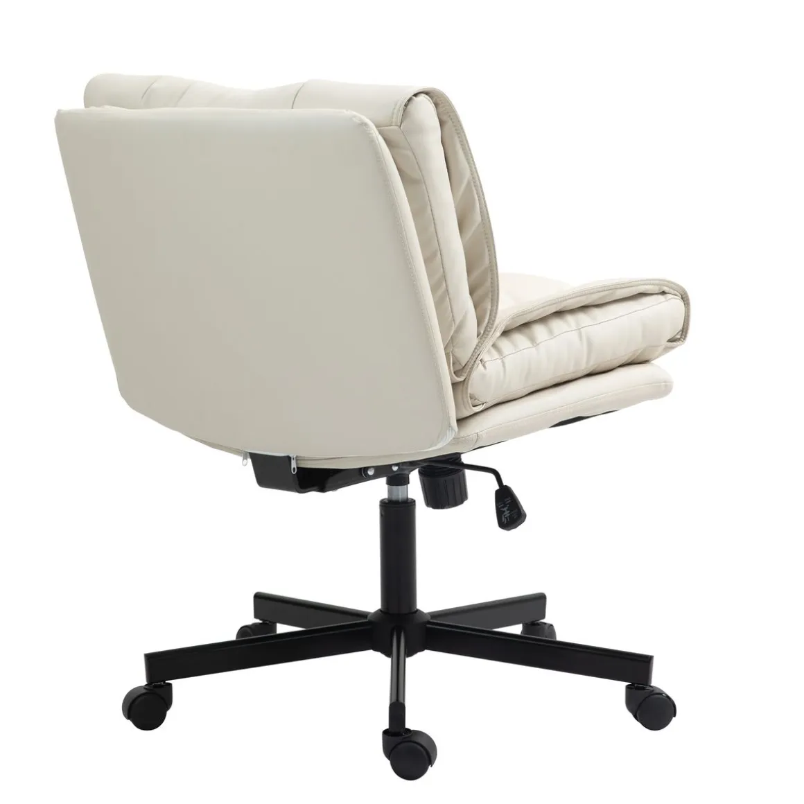 Bürostuhl Leder DUPLANTIS beige