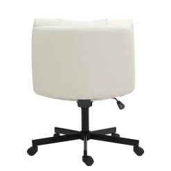 Bürostuhl Leder DUPLANTIS beige