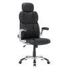 Bürostuhl Leder IMPERA schwarz
