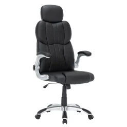 Bürostuhl Leder IMPERA schwarz