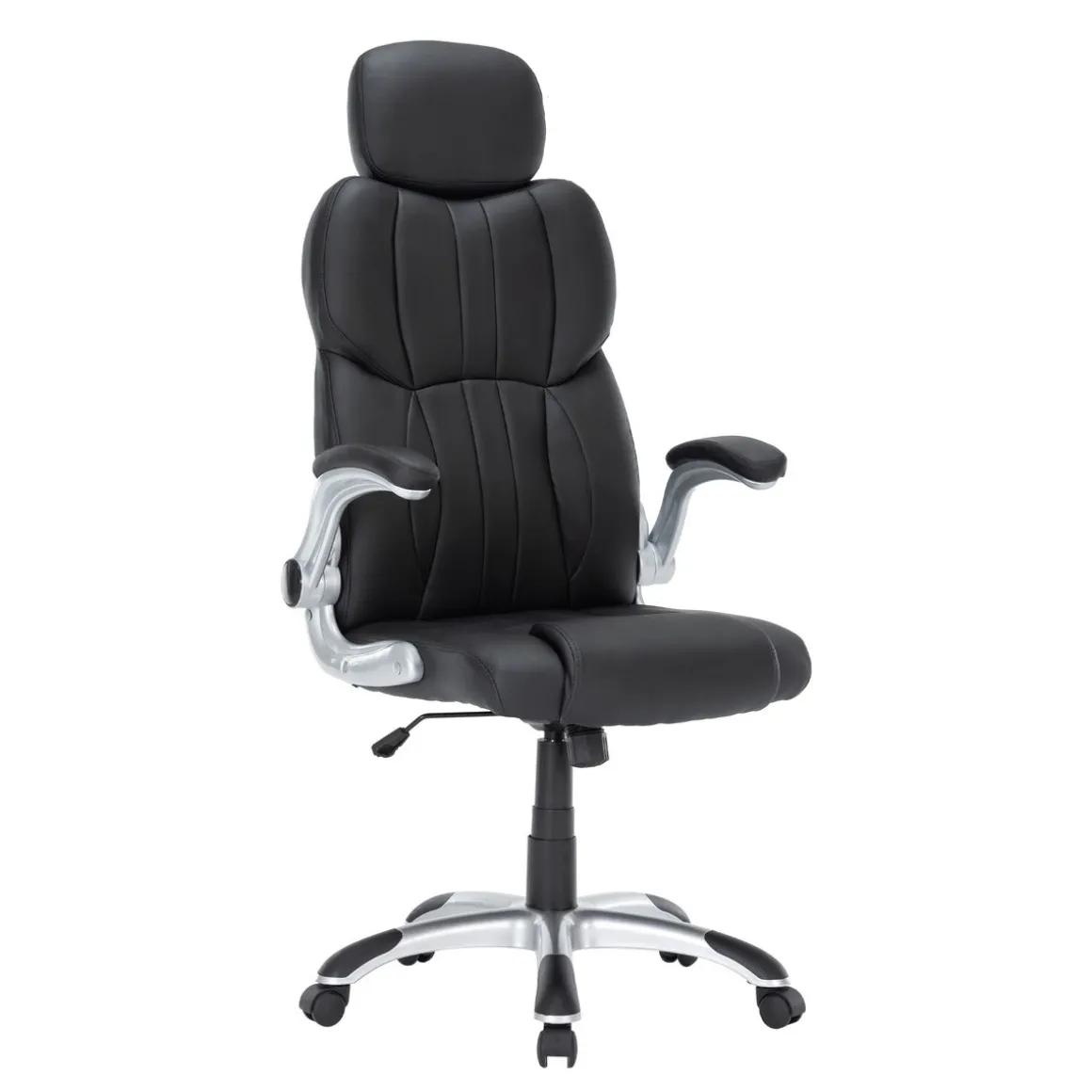 Bürostuhl Leder IMPERA schwarz