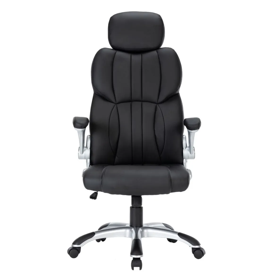 Bürostuhl Leder IMPERA schwarz